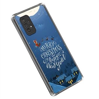 For Samsung Galaxy A33 5G Christmas Series Fleksibel TPU-bakdekselmønster Utskrift Drop-sikker anti- Scratch deksel