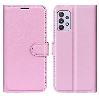 For Samsung Galaxy A53 5G Litchi Texture PU Leather Folio Case Magnetisk lås Anti- Scratch telefondeksel med Stand lommebok