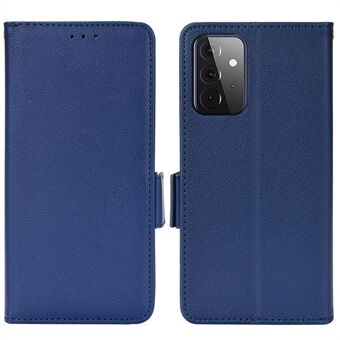 Litchi Texture Scratch telefonveske PU-skinn Folio Flip lommebokdeksel med Stand for Samsung Galaxy A53 5G