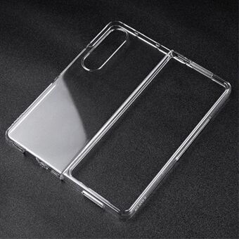 For Samsung Galaxy Z Fold4 5G Transparent Hard PC-veske Anti-Fall All-Around Protection Shell