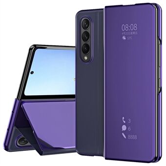 For Samsung Galaxy Z Fold4 5G PC Speil Overflate View Window Case Stand Autoabsorbert magnetisk anti-fall telefondeksel