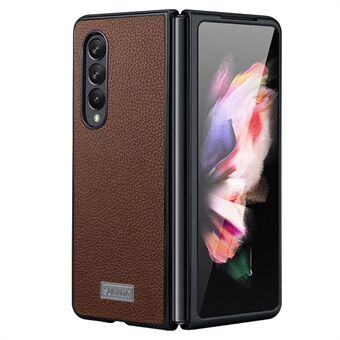 SULADA For Samsung Galaxy Z Fold4 5G Luxury-Series Litchi Texture Folding Telefondeksel PU-skinnbelegg PC-beskyttende telefonveske