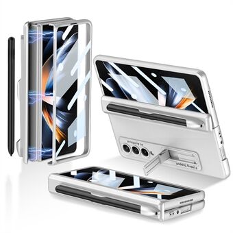 GKK For Samsung Galaxy Z Fold4 5G sammenleggbar PC-telefonveske Magnetisk absorpsjonshengsel Kickstand Anti-slipp telefondeksel med pennespor