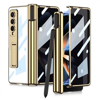 GKK Anti- Spy Slim Deksel for Samsung Galaxy Z Fold4 5G Hard PC Kickstand Telefonveske med frontskjermbeskytter