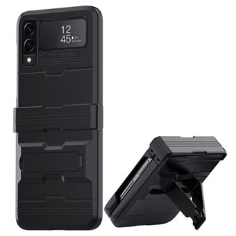 For Samsung Galaxy Z Flip4 5G Kickstand Funksjon hengslet design telefonveske Hard PC gummiert beskytter