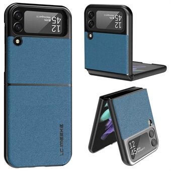 LC.IMEEKE for Samsung Galaxy Z Flip4 5G Skinn + PC-telefonveske Anti-fingeravtrykk bakdeksel