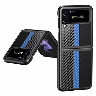 For Samsung Galaxy Z Flip4 5G Anti- Scratch telefondeksel Full beskyttelse Carbon Fiber Texture Folding Telefondeksel