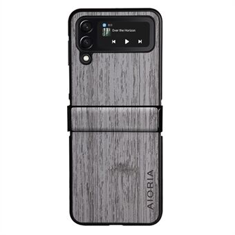 AIORIA For Samsung Galaxy Z Flip4 5G Pastoral Style Full Dekning PU-skinn + PC + TPU Mobiltelefonveske Anti- Scratch deksel