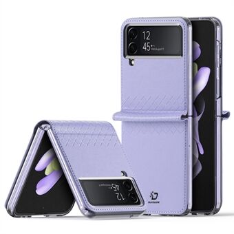 DUX DUCIS Bril-serien for Samsung Galaxy Z Flip4 5G støtsikker veske Anti-fall Slim Phone Protector PU-skinn + PC-telefonveske