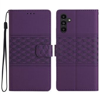 Skin-touch Feeling Phone Deksel til Samsung Galaxy A14 5G, lommebok med retro-påtrykt mønster Stand i skinn