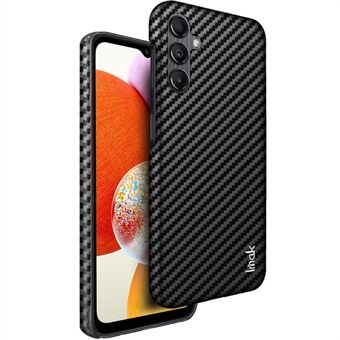 IMAK Ruiyi-serien for Samsung Galaxy A14 4G / 5G telefondeksel PU-skinnbelagt PC Carbon Fiber Texture Slim Cover