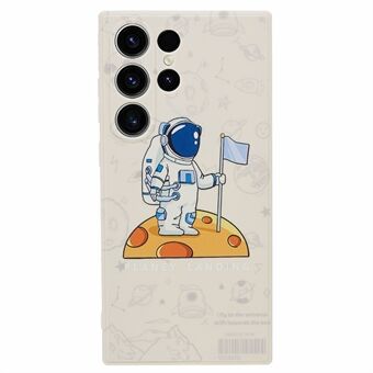 For Samsung Galaxy S23 Ultra Cartoon Astronaut Pattern Mykt TPU-deksel med nøyaktig utskjæring telefondeksel