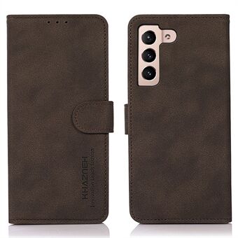 KHAZNEH For Samsung Galaxy S23 Drop-proof teksturert PU-skinn telefonveske Magnetisk lås Sammenleggbart Stand Mobiltelefon lommebokdeksel