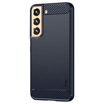 MOFI JK TPU Series-1 Carbon Fiber Texture Phone Shell for Samsung Galaxy S23, Anti-støv telefonveske Myk TPU børstet telefonveske