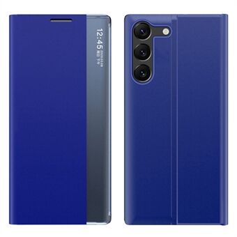 For Samsung Galaxy S23, sett fra siden, Stand Magnetisk adsorpsjon PU-skinn støtsikkert deksel