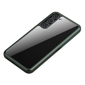 IPAKY For Samsung Galaxy S23 Anti-slipp telefondeksel TPU + PC Transparent mobiltelefondeksel