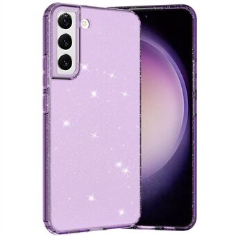 Til Samsung Galaxy S23 Glitter Powder-telefondeksel Gjennomsiktig fortykket TPU-telefondeksel