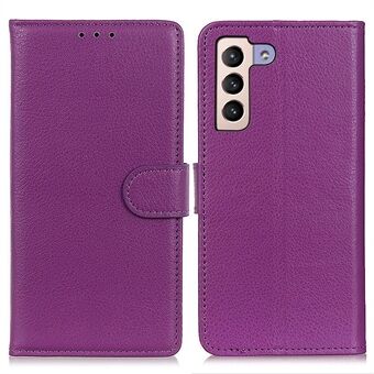 For Samsung Galaxy S23+ Litchi Texture PU Leather Full Protection Shell Stand Lommebokdeksel