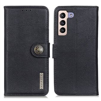 KHAZNEH for Samsung Galaxy S23+ Stående Lommebok Telefonveske i imitert skinn med kuskinn tekstur, beskyttende deksel mot riper.