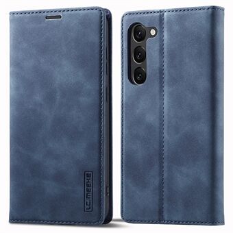 LC.IMEEKE For Samsung Galaxy S23+ Drop-proof PU-skinn Folio Flip Case Stand Magnetisk Autoabsorbert Mobiltelefondeksel
