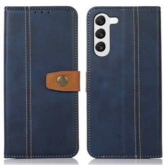For Samsung Galaxy S23+ telefondeksel med magnetlås PU-skinn Håndfri Stand lommebokveske