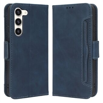 Lommebokdeksel for Samsung Galaxy S23+, PU-lærtelefonveske Flere kortspor Stand