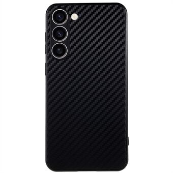 For Samsung Galaxy S23+ Anti-Fingerprint Carbon Fiber Deksel Mykt TPU beskyttende telefondeksel