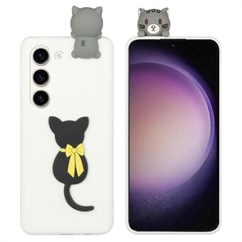 YX Series 3D Cute Cartoon Phone Case for Samsung Galaxy S23+, TPU+Silikon Støtsikkert beskyttelsesdeksel