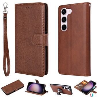 KT Leather Series-3 for Samsung Galaxy S23+ Magnetisk avtagbar telefonveske i PU-skinn Sammenleggbart Stand Lommebok beskyttende deksel med stropp
