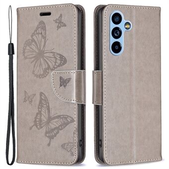 BF Imprinting Pattern Series-4 for Samsung Galaxy A54 5G PU Leather Imprinted Butterflies Stand Case Anti-slipp telefonlommebokdeksel
