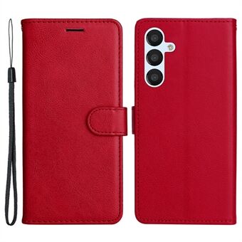 KT Leather Series-2 for Samsung Galaxy A54 5G PU Leather Phone Flip Wallet Case Ensfarget Stand Magnetisk lukking Støtsikkert telefondeksel med stropp