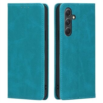 For Samsung Galaxy A54 5G Calf Texture Protector Case Stand PU Leather Lommebok Telefonskall