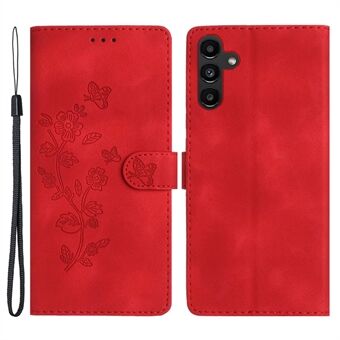 For Samsung Galaxy A54 5G Flower Imprinted Flip Stand Telefonveske PU Lær lommebokdeksel
