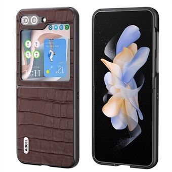 ABEEL For Samsung Galaxy Z Flip5 5G kuskinn + PC-telefonveske Crocodile Texture Slim Cover