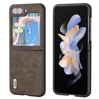ABEEL For Samsung Galaxy Z Flip5 5G PU-skinn+PC-telefonveske Litchi Texture Anti-dråpebeskyttelsesdeksel