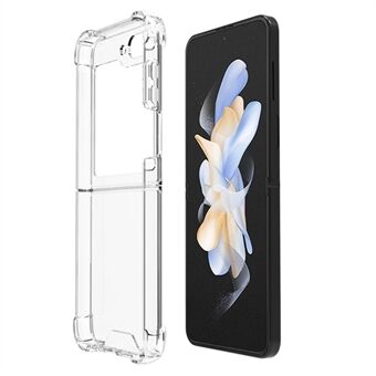 For Samsung Galaxy Z Flip5 5G sammenleggbart design mobiltelefondeksel PC+TPU HD Klar telefon bakdeksel