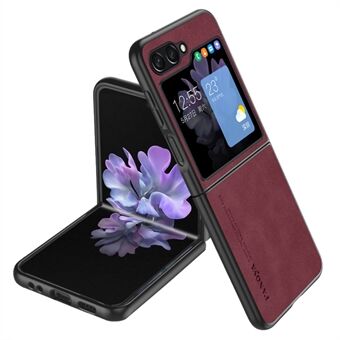 For Samsung Galaxy Z Flip5 5G Mobiltelefonveske med hudberøring Anti Scratch PU-skinn+PC-telefondeksel