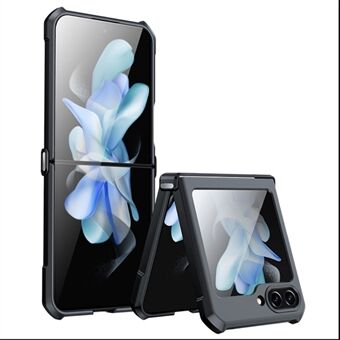 XUNDD For Samsung Galaxy Z Flip5 5G Akryl+TPU telefondeksel med bakre liten skjerm herdet glassfilm - svart