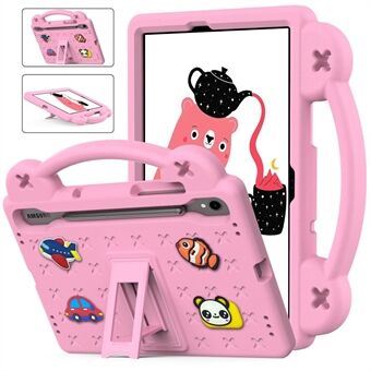 For Samsung Galaxy Tab S7 / S8 / S9 EVA-beskyttelsesdeksel, barnevennlig grepshåndtak med støtteben for nettbrett