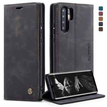 CASEME 013 Series Retro PU Leather Wallet Mobilveske med Stand for Huawei P30 Pro