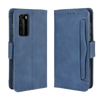 Flere kortspor Leather Wallet Stand Shell for Huawei P40 Pro