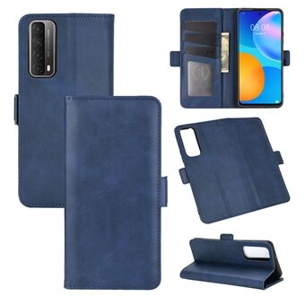 Dobbel magnetlås Flip Leather Mobile Shell for Huawei P Smart 2021 / Y7a