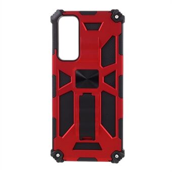 Avtakbar 2-i-1 Dropproof PC + TPU Combo Magnetic Cover Shell med Kickstand for Huawei P Smart 2021 / Y7a