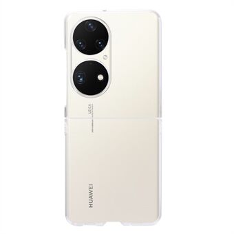 For Huawei P50 Pocket Hard PC-deksel Anti- Scratch Gjennomsiktig sammenleggbar telefonveske