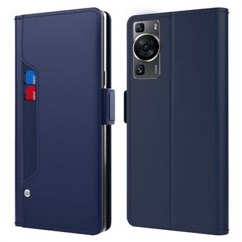 For Huawei P60 telefondeksel med speilkortholder PU- Stand telefondeksel