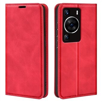 For Huawei P60 PU Leather Flip Wallet Case Skin-touch Stand Mobiltelefondeksel