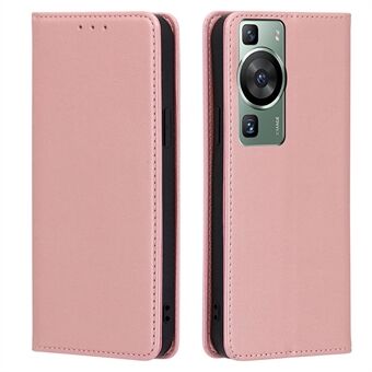 For Huawei P60 / P60 Pro PU-lær telefonveske Stand Lommebok Kalvtekstur Magnetisk beskyttelsesdeksel