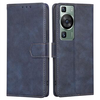 For Huawei P60 / P60 Pro RFID-blokkerende lommebok telefonveske Kuskinn tekstur lær Stand
