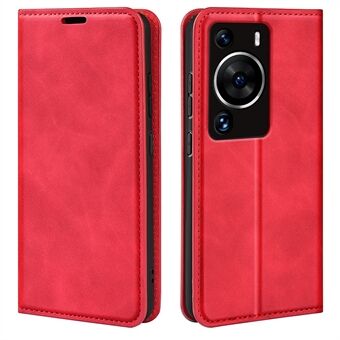 For Huawei P60 Pro Skin-touch lær telefon lommebokveske Folio Flip Stand Telefondeksel