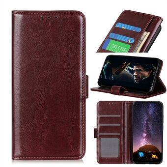 Crazy Horse Leather Protection Shell Stand Telefondeksel til Sony Xperia 1 II